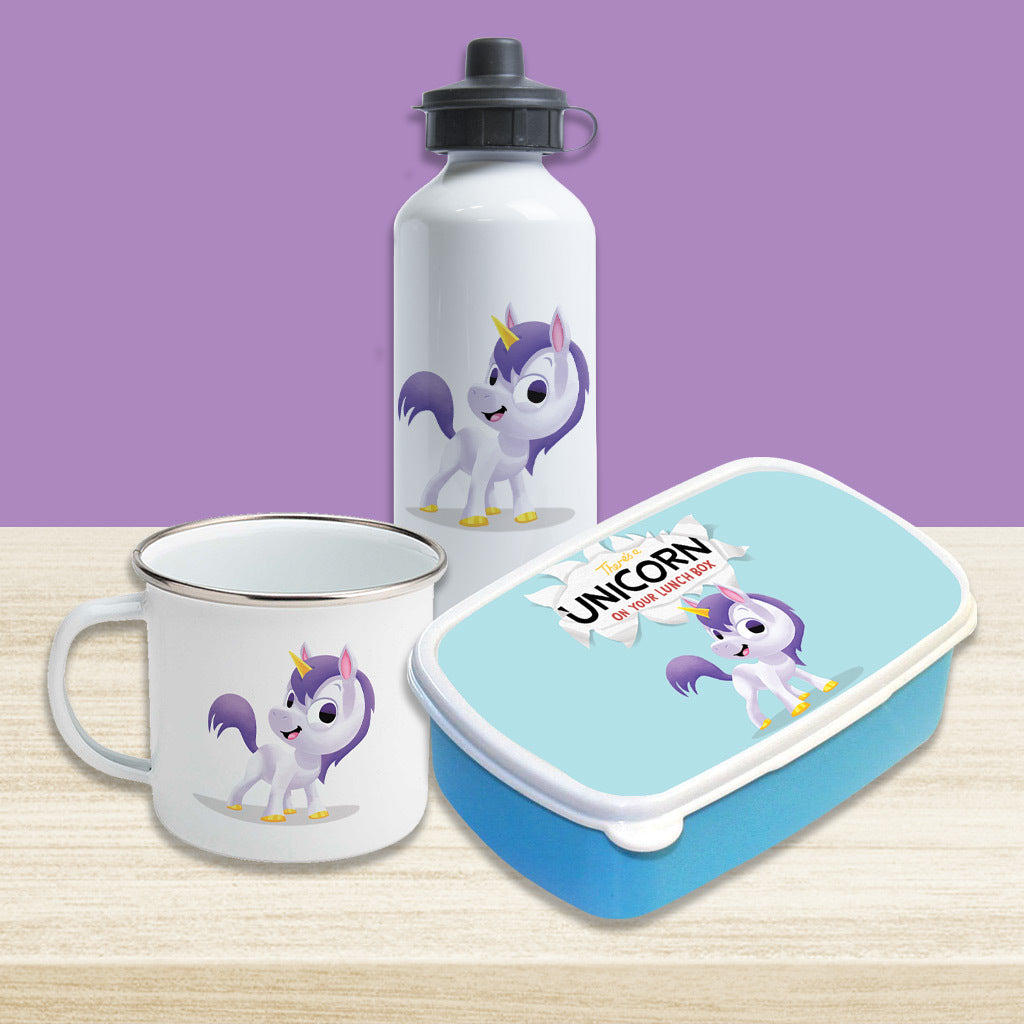 Unicorn Mug + Lunch Box + Bottle Bundle