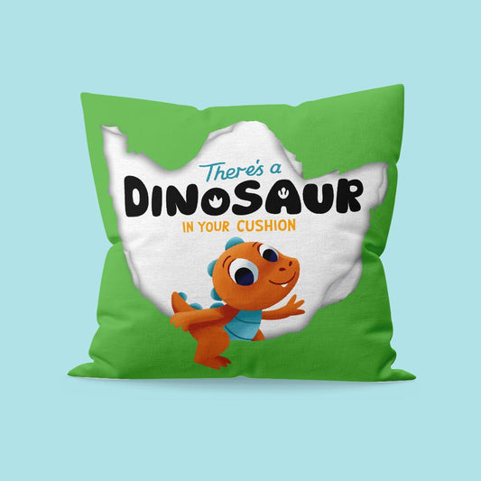 There's a Dinosaur in My Personalised Cushion