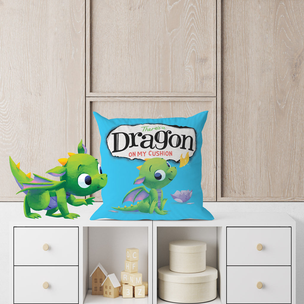 There's a Dragon on My Personalised Cushion