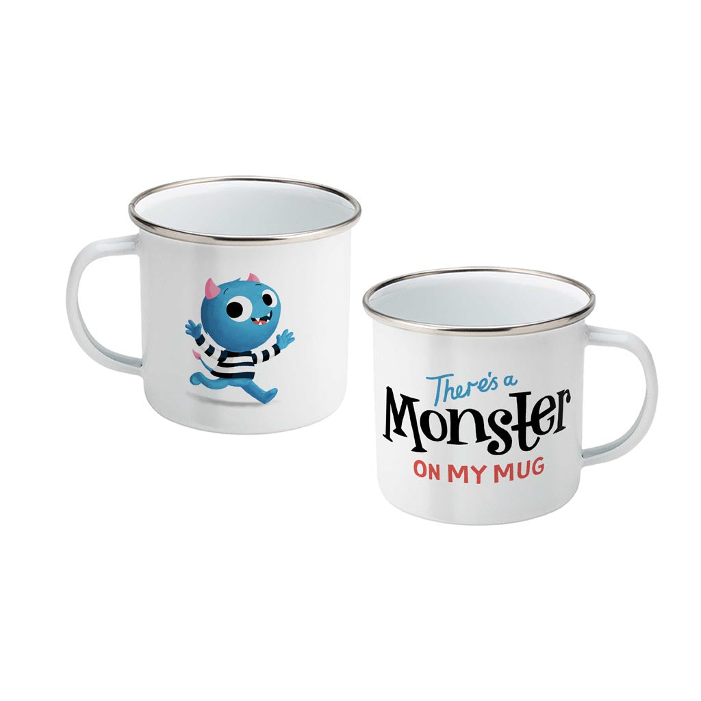 There's a Monster on My Enamel Mug