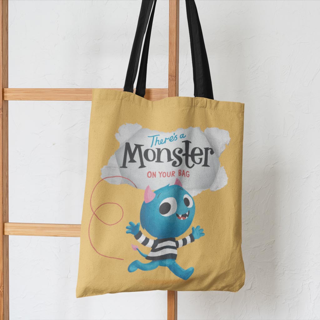 There's a Monster on Your Personalised Tote Bag