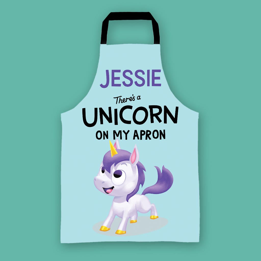 There's a Unicorn on My Personalised Apron