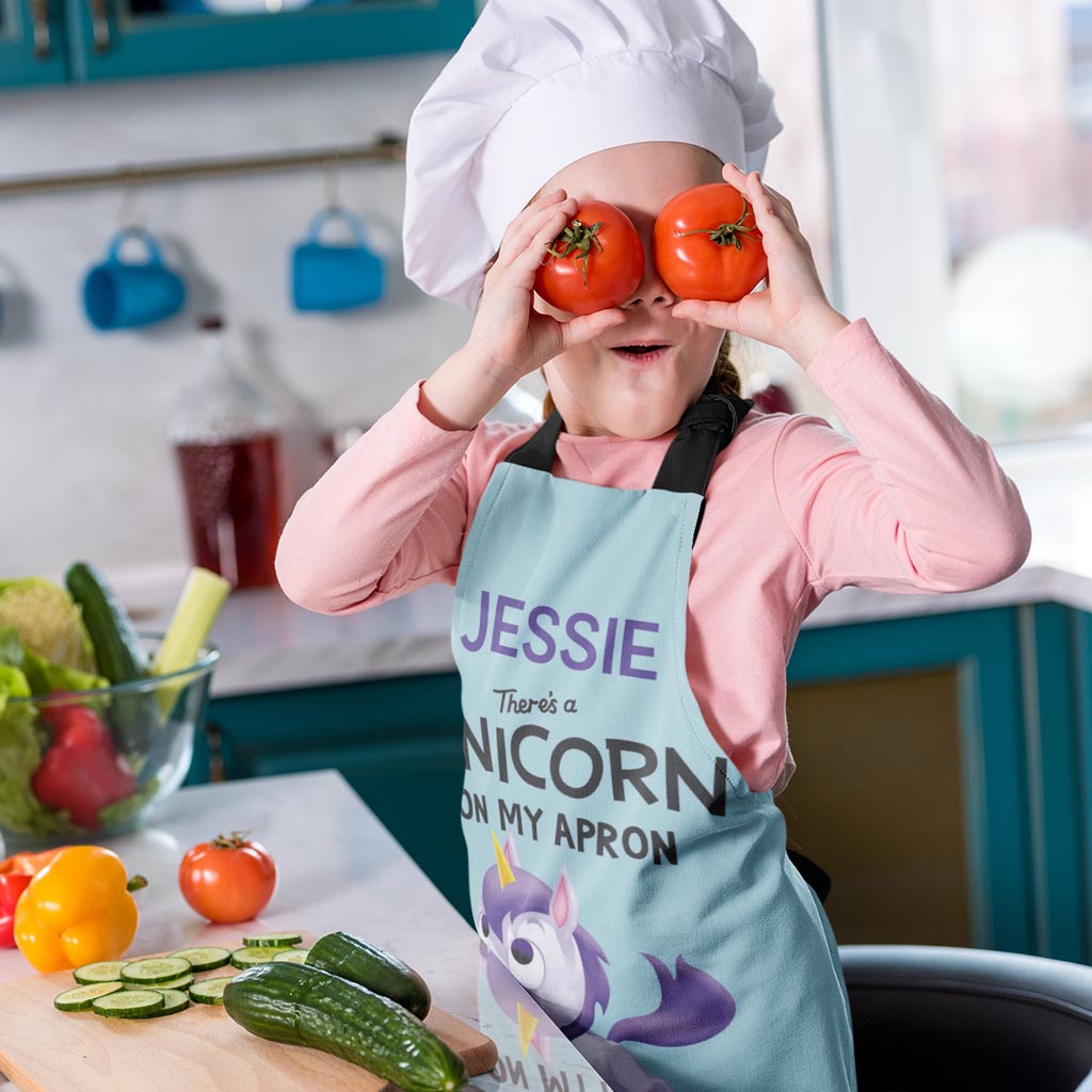 There's a Unicorn on My Personalised Apron