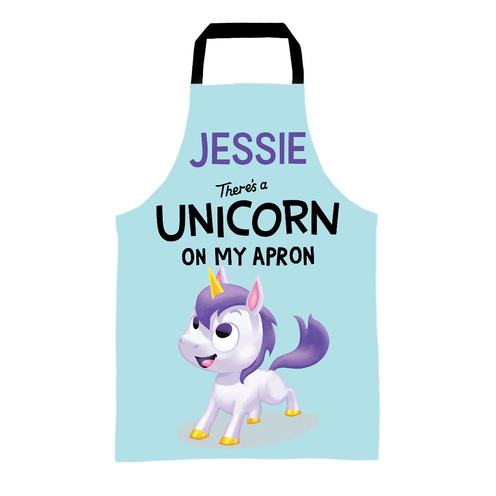 There's a Unicorn on My Personalised Apron