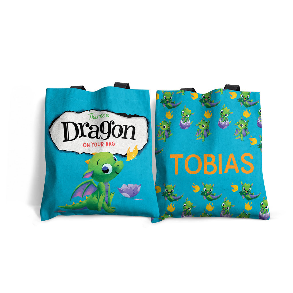 There's a Dragon on Your Personalised Tote Bag