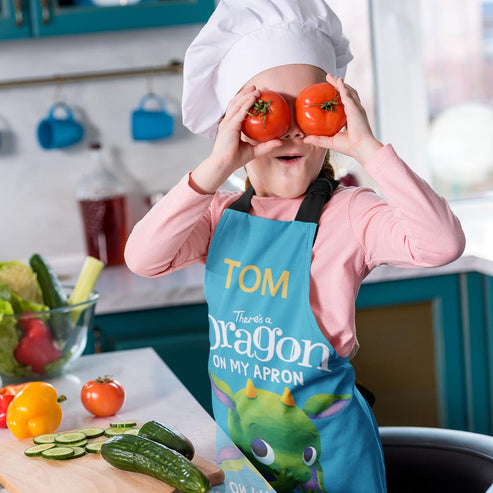 There's a Dragon on My Personalised Apron