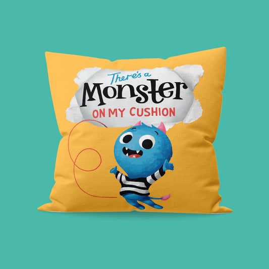 There's a Monster in My Personalised Cushion