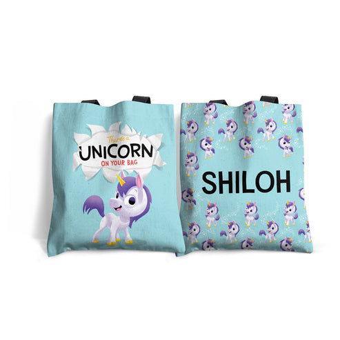 There's a Unicorn on Your Personalised Tote Bag