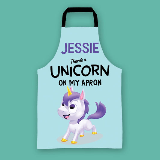 There's a Unicorn on My Personalised Apron